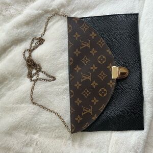 Black and Brown Women's Clutch Bag
